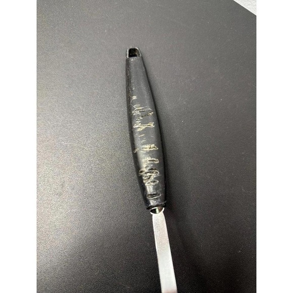 Vintage Foley USA Chrome Plated Slotted Black Handled‎ Spatula - Picture 4 of 6